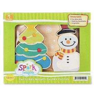 Spark Create Imagine Christmas Wooden Chunky Puzzles